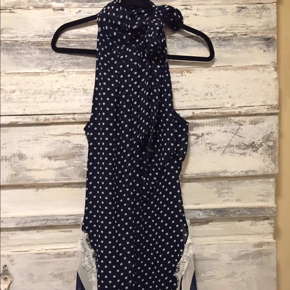 RYU navy and white dress
